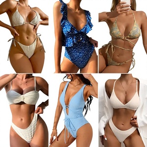 Venta al por mayor de trajes de baño y ropa de verano para mujer importados directamente, pacas de tops en stock a granel - Product Image 1
