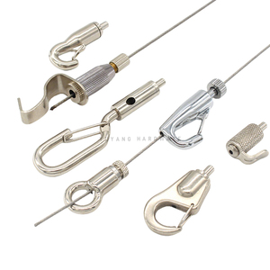 Mousqueton de sécurité réglable en acier inoxydable pour <span class=keywords><strong>suspension</strong></span> de câble métallique et pinces à câble, accessoires pour élingues de câble de 1,5 mm/2,0 mm - Product Image 3