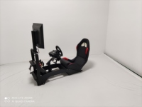 Simulador de carreras plegable con soporte de Tv, simulador de carreras, simulador de Seat, F1
