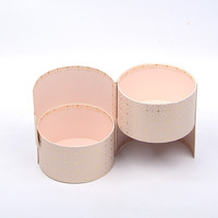 2025 nouvelle conception spéciale luxe Double couche cylindrique cadeau Tube boîte emballage avec Logo personnalisé Rose fleurs boîte-cadeau