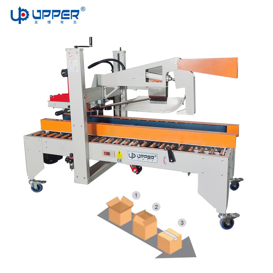 Cardboard Carton Box Tape Packaging Sealing Machine Electric Semi ...
