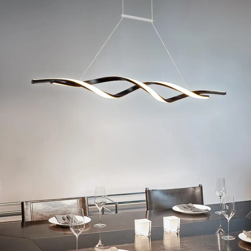 Dining room chandelier simple modern creative personality led dining room bar Nordic studio living room lamp
