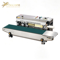 Machine à sceller les sachets en continu manuelle pour l'emballage alimentaire de grains de café, de snacks, d'épices, d'ingrédients secs, de confiseries et de sachets en aluminium