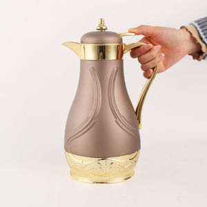 กาต้มกาแฟแบบอาหรับสีชมพู ดีไซน์เฉพาะ ขนาด 1.0 ลิตร พร้อมกระติกน้ำร้อน สำหรับตะวันออกกลาง - Product Image 5