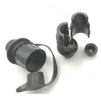 Prise de remorque en plastique noir 12V, prise de remorque 3 broches