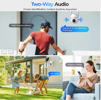 Caméras de sécurité solaires sans fil 2K 3MP 5MP WiFi, alimentées par batterie, caméras de sécurité extérieures invisibles, caméra IP