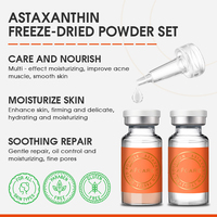Astaxanthine en poudre lyophilisée de marque privée, liquide pour le visage et le nez, hydratant anti-rides, acide hyaluronique, peptides de collagène, ODM