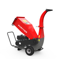 Broyeur de bois et de copeaux ATV de 12 cm alimenté par un moteur à essence Austter 15 HP Loncin /Ducar /B&S