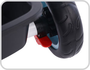 Vélo de course pour enfants à <span class=keywords><strong>3</strong></span> <span class=keywords><strong>roues</strong></span> en caoutchouc Tricycle pour enfants de 12 pouces avec tige de poussée Trike pour enfants avec certificat CE pour l'intérieur et l'extérieur - Product Image 3