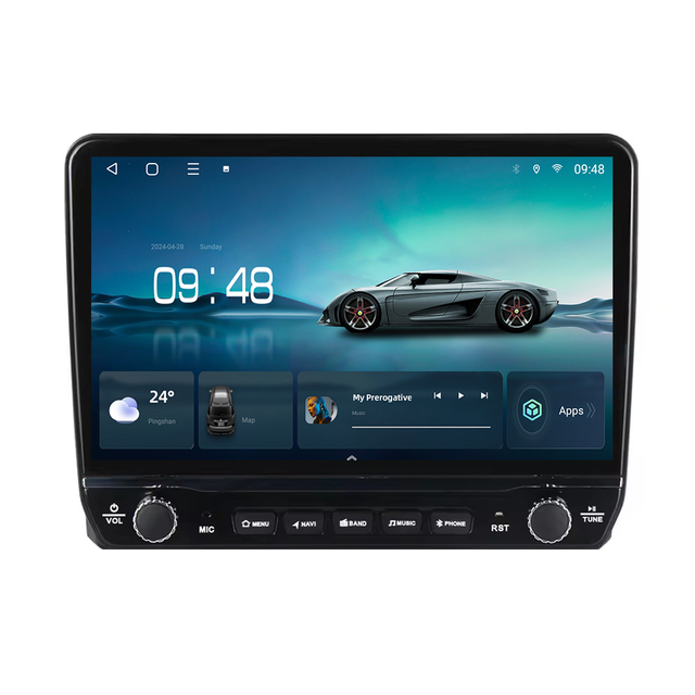 Car Video Player Built-in GPS 4G/5G for /Ford/Jeep/Audi/BMW/Mercedes-Universal Android Car Radio Double Knob Touchscreen