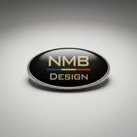 Plaque signalétique métallique personnalisée en alliage de zinc durable avec surface en cristal pour usage extérieur
