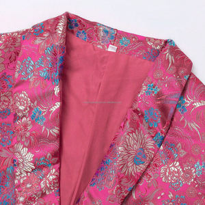 <span class=keywords><strong>Conjunto</strong></span> de Traje de Blazer con Jacquard Floral Personalizado para <span class=keywords><strong>Mujer</strong></span>, Atuendo para Invitadas de Boda - Product Image 5