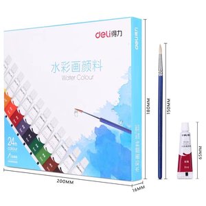 Deli Watercolor Paints 12 18 24 Colors Set For Art Students Painting Supplies - Product Image 3