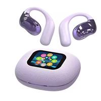 Casque d'écoute à écran OWS, casque de jeu à écran intelligent, réduction de bruit intelligente, écouteurs stéréo sans fil véritablement sans fil, écouteurs étanches