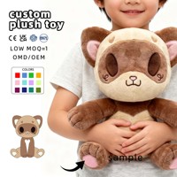 Peluche personnalisée douce en forme de chauve-souris anime, poupée lestée adaptée aux enfants, animaux de safari en peluche pour l'anxiété