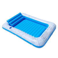 Flotador Inflable para Piscina, 4 en 1, Cama Flotante para Broncearse