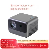 Mini projecteur N1 à vente chaude, Android HD 1080P pour 5G, double fréquence, lampe LED, 2 Go de RAM, batterie intégrée pour la maison et le bureau
