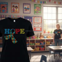Motifs thermocollants personnalisés pour t-shirts, ruban autisme, autocollants de sensibilisation, motifs en cristal SS10