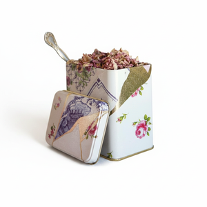80x120x120mm Kintsugi Gold Vein Rose Boîte de rangement rectangulaire en métal avec couvercle coulissant Plateaux de rangement d'une capacité de 1L - Product Image 2