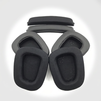 Almohadillas de Repuesto para Auriculares Logitech G933 G633 G933s G633s, de Cuero PU Negro y Franela, Suministro al por Mayor de Fábrica
