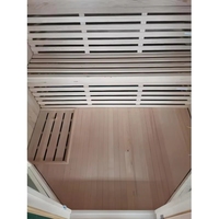 Cabine de sauna traditionnelle en bois pour 2 personnes, à vendre avec poêle