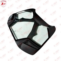 Z-ART trockener Kohlefaser-Motor deckel für Ferrari 488 Spyder Prepreg Kohlefaser-Motorhaube für 488 Spyder transparente Heckhaube
