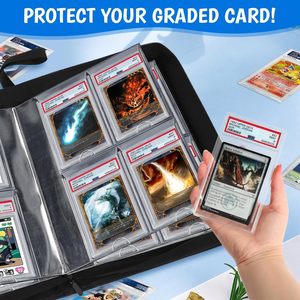 Portefeuille de collection de cartes TCG en cuir PU imperméable avec logo personnalisé, fermeture éclair, 4 pochettes, pour cartes <span class=keywords><strong>Pokémon</strong></span> - Product Image 4