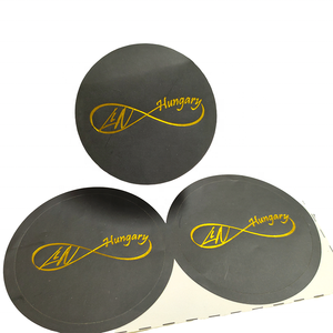 شعار مخصص يموت قطع ذاتية اللصق ورقة سوداء منقوش تسمية الذهب احباط 3D ملصقات النقش - Product Image 3