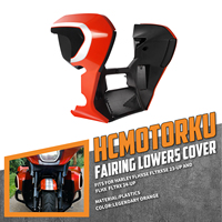 Couvercles inférieurs ventilés pour carénage de moto, protections de moteur personnalisées orange pour Harley Touring CVO Street Glide 2023 et modèles ultérieurs FLHXE FLTRXSE
