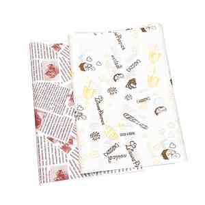 Papier d'emballage pour hamburgers, papier ciré de qualité alimentaire, personnalisé avec logo et taille, résistant à la graisse, pour charcuterie - Product Image 5