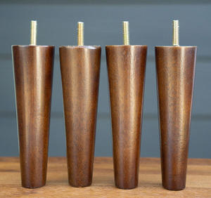 Patas y Soportes Redondos de Madera Maciza Resistentes <span class=keywords><strong>para</strong></span> Muebles Modernos, Repuesto <span class=keywords><strong>para</strong></span> Mesa y <span class=keywords><strong>Cama</strong></span>, Uso <span class=keywords><strong>en</strong></span> Hoteles y Salas de Estar - Product Image 1