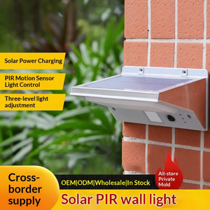 Lámpara de Pared LED <span class=keywords><strong>Solar</strong></span> con Sensor de Movimiento, Lámpara de Pared Exterior de Acero Inoxidable para Terrazas, Cercas y Patios - Product Image 3