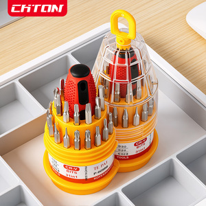 Chton 31 In 1 <b>Screwdriver</b> Set Cr V <b>Bits</b> Magnetic <b>Multi</b> Functional Home Repair Tools - Product Image 1
