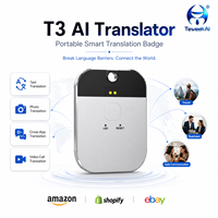 Traducteur IA T3 avec point d'accès Wi-Fi, traduction hors ligne, conversation vis-à-vis, appareil Bluetooth 5.3 pour le travail et les voyages