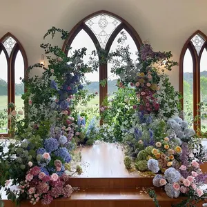 Floral Arch Artificial Flower Silk Flower For Wedding DIY Party Wedding Shop Garden Balcony Patio Decoration Realistic Plant