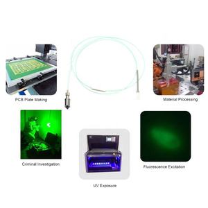 Cabezal de módulo de diodo láser de fibra de alta potencia 600MW UV 405nm 105um para exposición UV PCB exposición LDI - Product Image 6