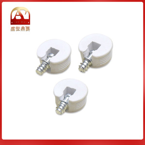Connecteur de tablette de rangement blanc deux-en-un pour meubles, idéal pour l'âge de prospérité et la noblesse - Product Image 5