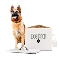 מתכת לחיות מחמד מזון לטפל אחסון מיכל כלב לטפל תיבת מזון אחסון מכולות כלב מזון סל אחסון יכול
