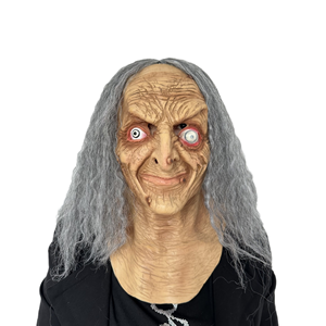 Máscaras <span class=keywords><strong>de</strong></span> látex <span class=keywords><strong>de</strong></span> brujas Hagatha, tamaño M, para fiestas, Halloween, Día <span class=keywords><strong>de</strong></span> los Inocentes, accesorios divertidos para actuaciones <span class=keywords><strong>de</strong></span> brujas viejas - Product Image 1