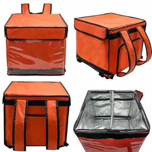 Sacos Térmicos Motocicleta Aquecedor Bicicleta Cooler Mochila Isolado Food Delivery Bag Isolamento Logotipo Personalizado Pizza À Prova D 'Água