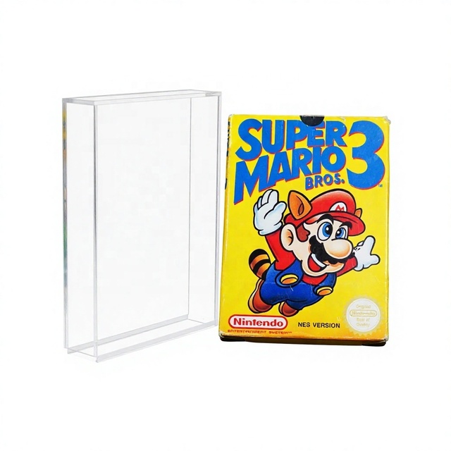 Acrylic Game Box Factory Custom Eco-Friendly Modern UV Protected Clear Acrylic Display Case for Nintendo NES Game Boxes