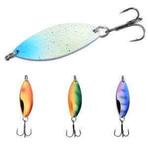 Nouveau leurre de pêche à la truite et au black-bass Spinner Bait en cuivre métallique JIG avec hameçon simple tranchant, leurres et accessoires de pêche en lac - Product Image 3