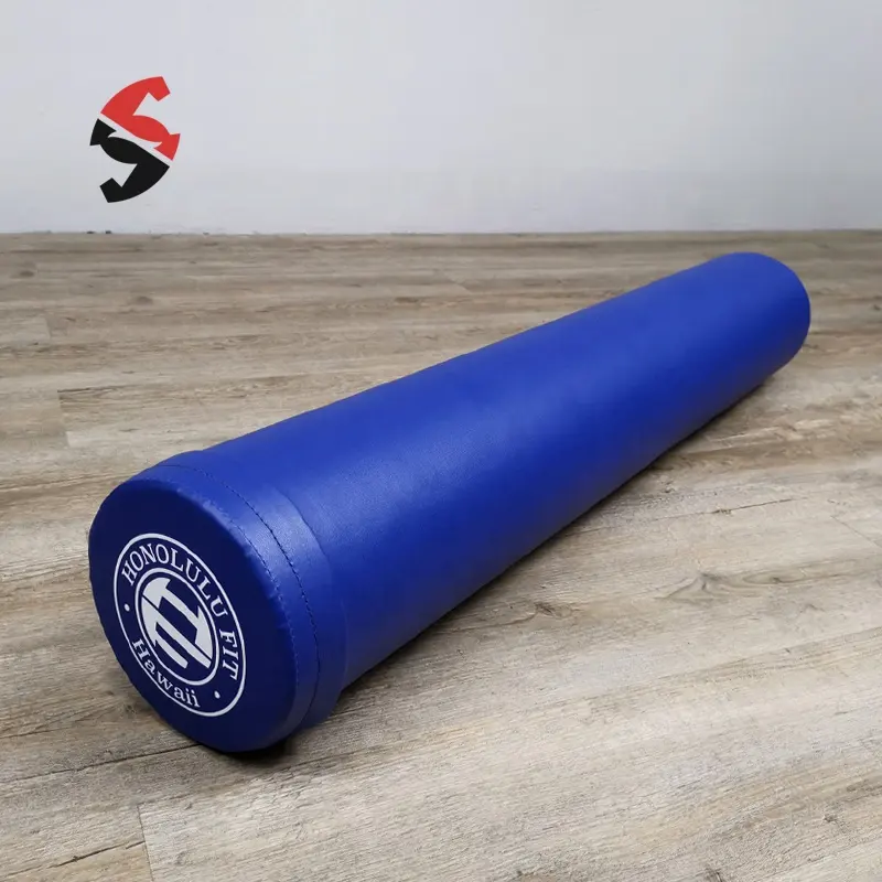 PVC Leder bedeckt Schaumstoff Roller Stretch Pole für Fitness Workout Gym Yoga