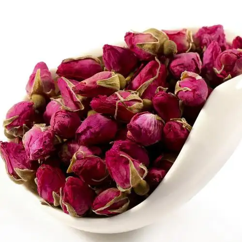 Té de flores naturales para beber y blanquear la piel, rosa roja seca, muestra gratis
