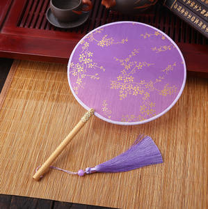 Vintage de <span class=keywords><strong>madera</strong></span> rojo ramo de <span class=keywords><strong>novia</strong></span> chino tradicional Ronda VENTILADOR DE LA MANO - Product Image 3