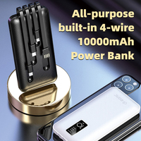 Promotion Super Septembre : Chargeur portable avec câble intégré, batterie externe 10000 mAh, chargeur de téléphone portable