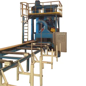 Roller Conveyor Shot Blasting Machine for Aluminum Extruded Profiles Surface Cleaning