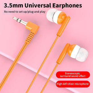 Flexibele 3.5Mm Bedrade Muziekkleur Abs Oortelefoon Met In-Ear Functie Bedrade Oortelefoon Voor Telefoon - Product Image 5