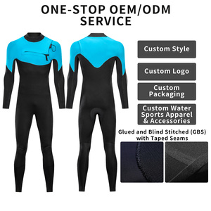 Muta all'ingrosso in Neoprene da sub con Zip sul petto muta da uomo e donna muta da bagno personalizzata 1.5MM 3MM 4/3 5MM mute da surf - Product Image 3