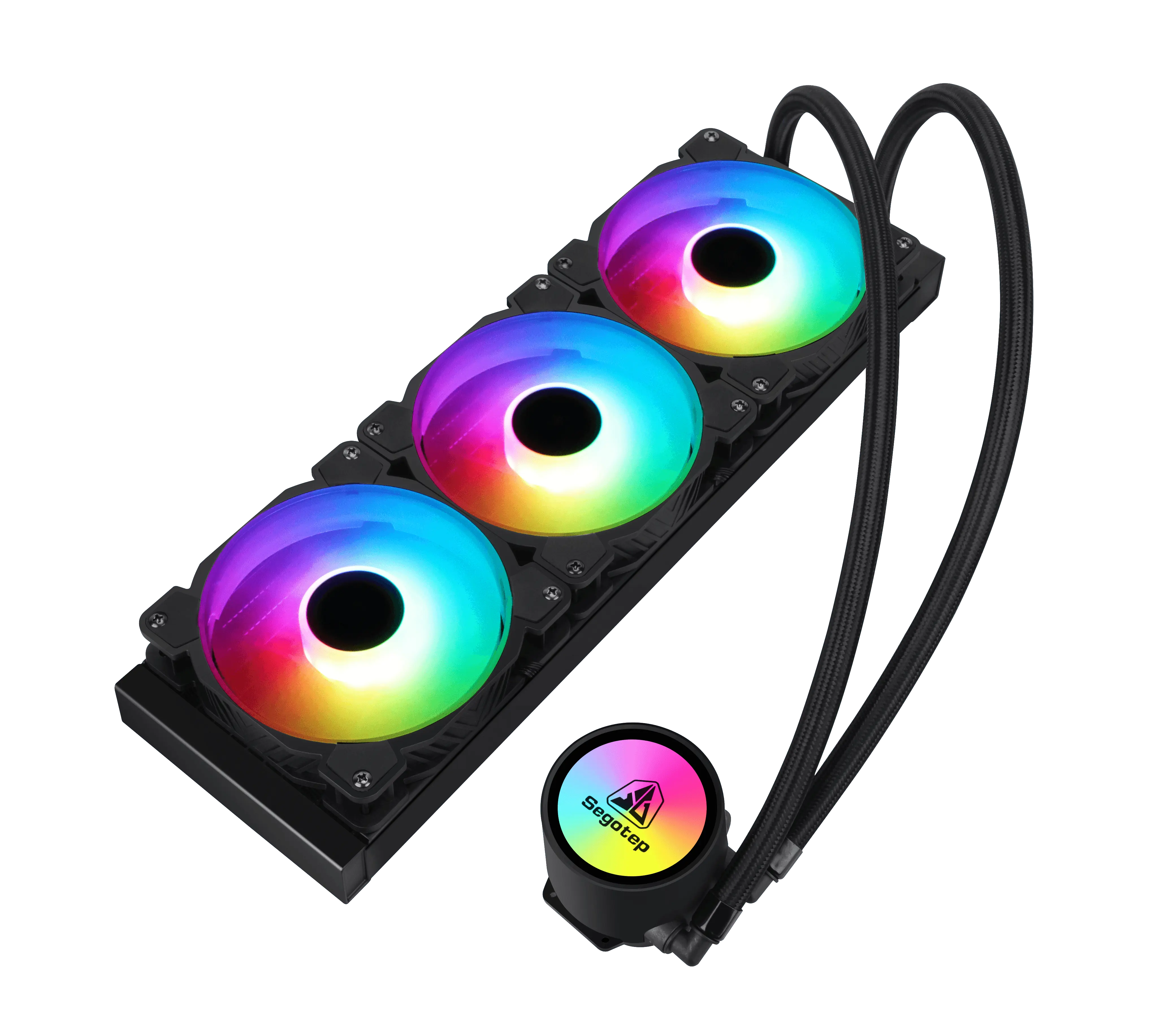 High Quality Frozen 360 Colorful PC Computer Water Cooler CPU Cooler Fan Cooling
